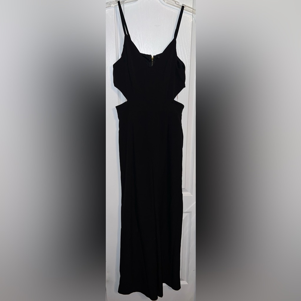 Gianni Bini Black Cutout Wide Leg Jumpsuit Size M